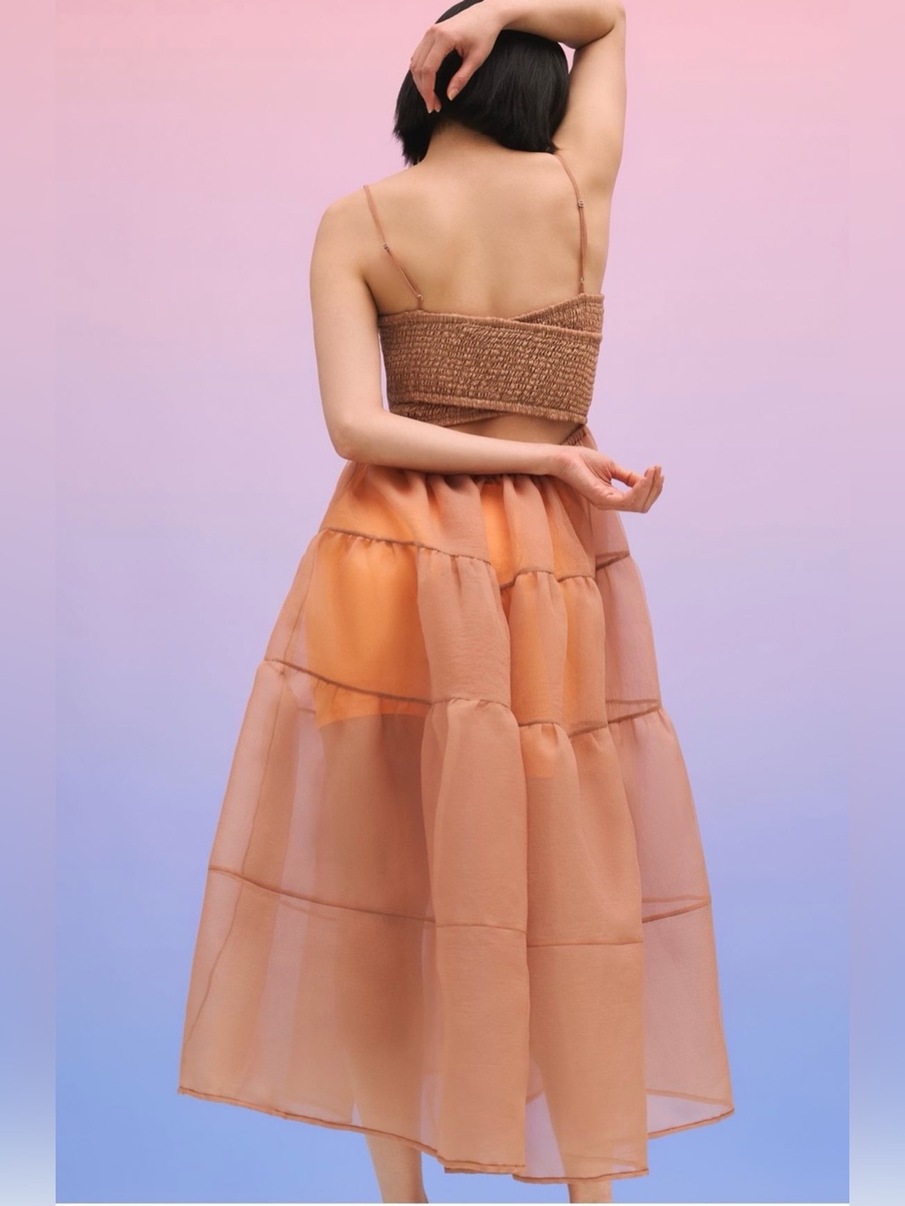 Anthropologie Dusty Rose Tiered Maxi Dress - Picture 4 of 9